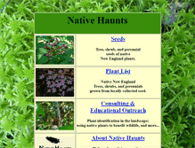 Tablet Screenshot of nativehaunts.com